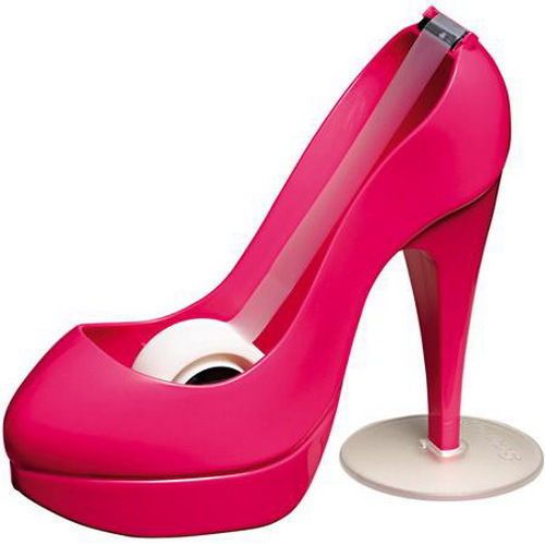 Scotch magic tape pink high heel shoe dispenser - nib for sale