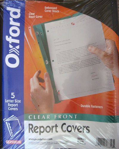 NEW Oxford Clear Front Report Covers
