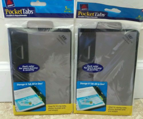 Avery -16364 Pocket tabs Half Page Pocket Dividers 2 - 5 pack NEW
