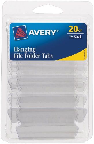 Hanging File Tabs Cut Clear Permanent Pack Of 20 Offers 06727