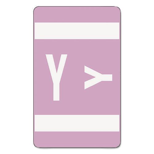 Alpha-z color-coded second letter labels, letter y, lavender, 100/pack for sale