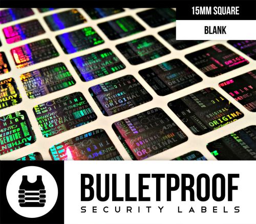 5000ct 15MM SQUARE WARRANTY VOID SECURITY HOLOGRAM LABEL STICKERS -FREE SHIPPING