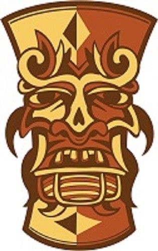 30 Custom Ancient Tiki Mask Art Personalized Address Labels
