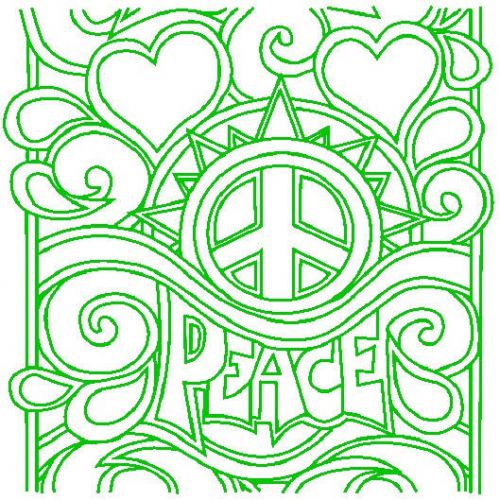 30 Custom Green Peace Art Personalized Address Labels