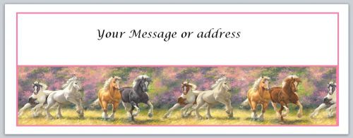 30 Horses Personalized Return Address Labels Buy 3 get 1 free (bo172)