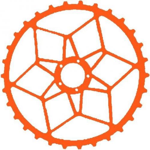 30 Custom Orange Bicycle Gear Art Personalized Address Labels