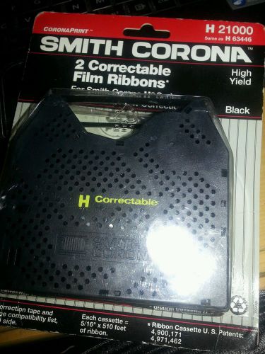 Smith Corona Typewriter H 21000 Two Correctable Ribbons...1  double pack
