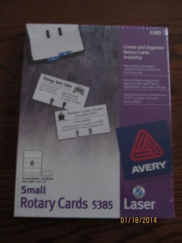 AVERY SMALL ROTARY CARDS # 5385 LASER INK JET COMPATIBLE NIB