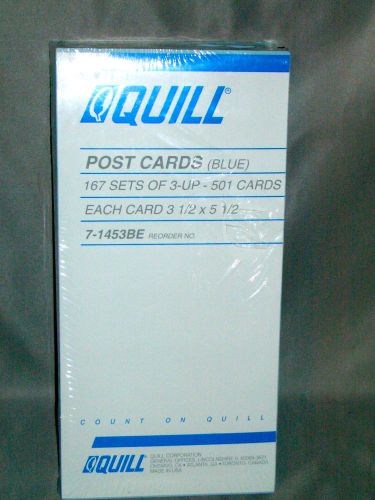 QUILL POST CARDS 167 SETS OF 3-UP 501 CARDS NEW IN PACKAGE