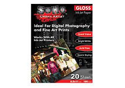 Soho ink-jet paper glossy 180 gram (50 pack) 4x6&#034; for sale