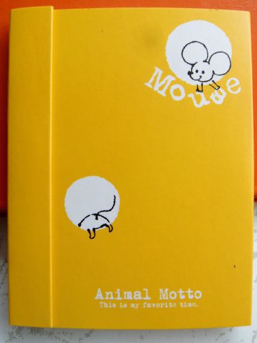 1X Yellow Mouse Memo Note Scratch Message Pad Doodle Book Stationery FREE SHIP