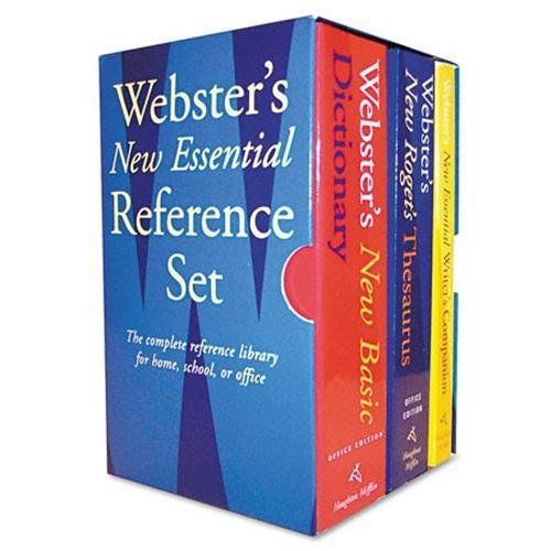 Houghton mifflin company 1020842 webster&#039;s new essential reference three-book for sale