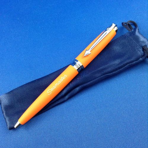 omega seamaster orange rubber ballpoint pen limited editon baselworld 2014