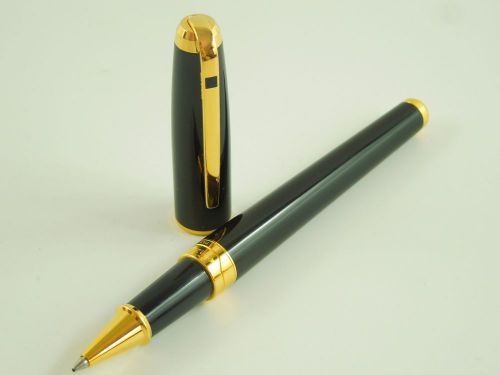 Rollerball pen s.t. dupont olympio black chinese lacquer - 482574 - infa for sale