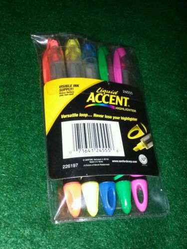 accent pen style liquid highlighter package of 5
