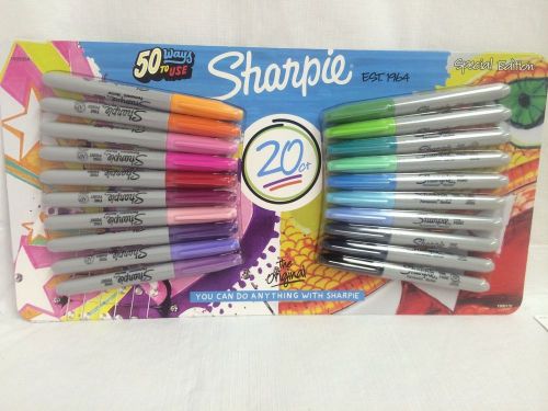 Sharpie Permanent Markers  20-Pack Assorted Colors NIB Special Edition