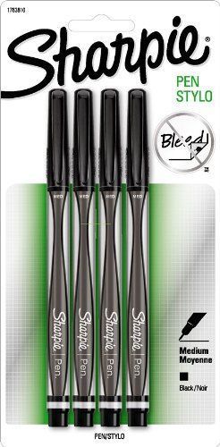 Sharpie 1763810 Permanent Pen - Medium Pen Point Type - Black Ink - (san1763810)