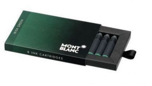 16 Montblanc Fountain Pen Ink Cartridges Irish Green 106274