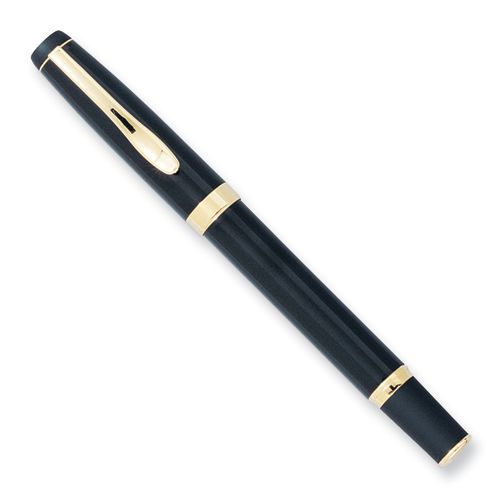 New Charles Hubert Black and Gold-tone Roller Ball Pen