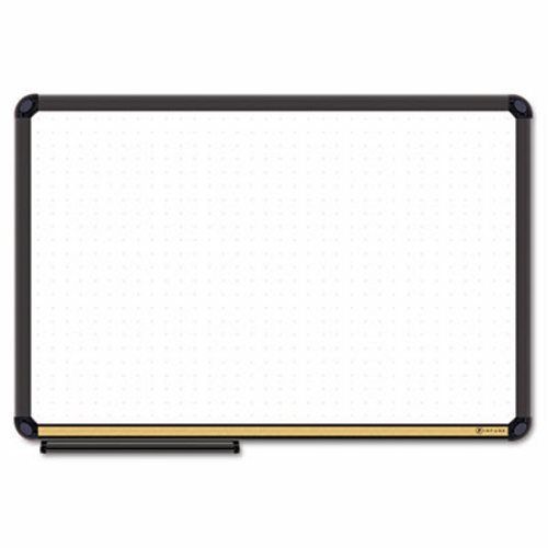 The Board Dudes Dry Erase Board, Cork Inset Frame, 48 x 36, Black (BDU12765)