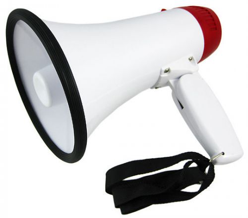 Hurricane power pa megaphone bullhorn bull horn w/ siren for sale