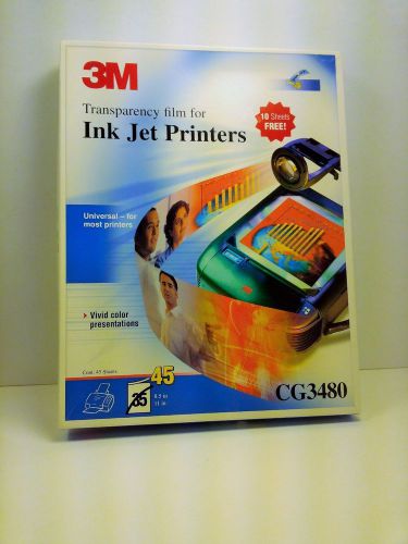 3M Transparency Film For Ink Jet Printers 35 sheets in open box - CG3480