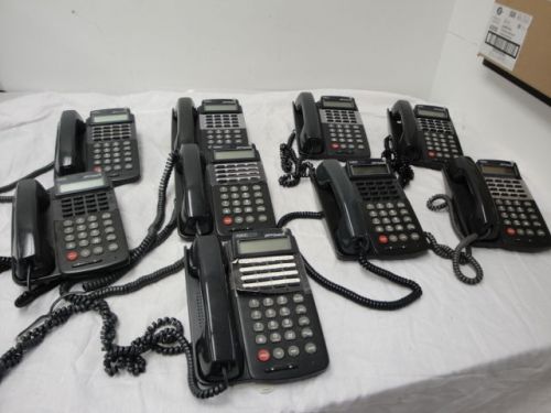 (8) nec dterm series iii office display phones etj-16dc-2 bk tel. save big $ for sale