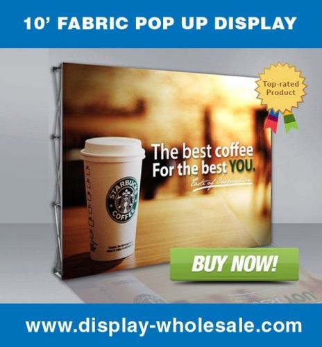 10ft Fabric Pop Up Display with Print