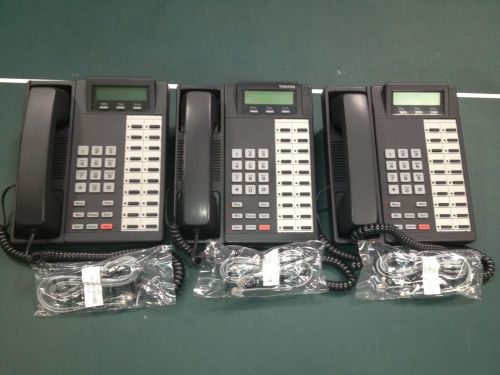 TOSHIBA DKT 2020-SD DIGITAL KEY TELEPHONE (LOT OF 3) REFURBISHED - FREE SHIPPING