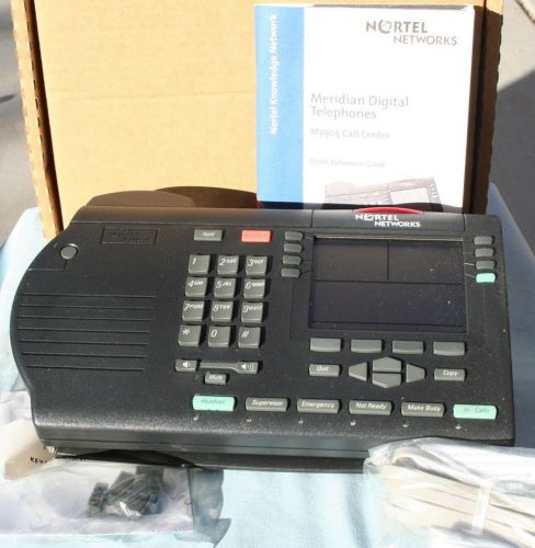 Lot of 6 Nortel Meridian M3905 Charcoal / Black LCD display call center phone