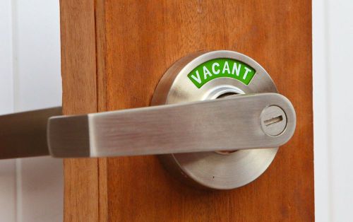 New Privacy ADA Compliant Lever with Large Occupancy Indicator (Brushed Nickel)