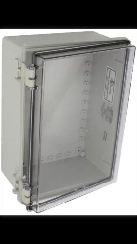BUD Industries NBF-32422 Plastic Outdoor NEMA Economy Box with Clear Door 13-49