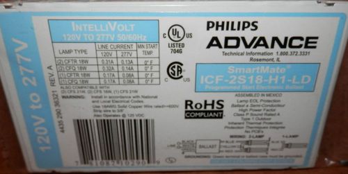 14 NEW  PHILIPS ADVANCE 18 WATT LAMP ELECTRONIC BALLAST ICF-2S18-HI-LD