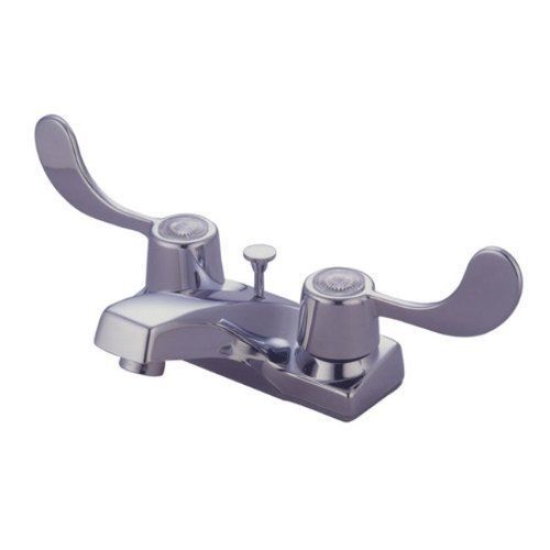 Kingston brass kb191b+ vista twin blade handle 4-inch centerset lavatory faucet for sale