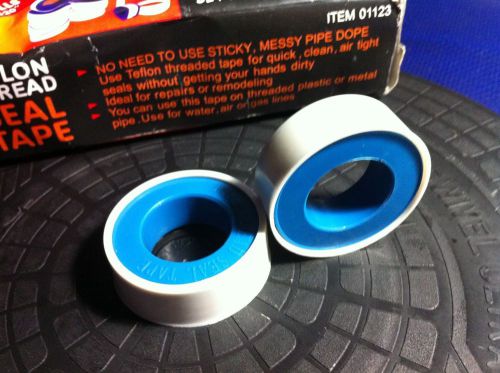 (2) Teflon Plumbing Thread Seal Tape Size 1/2&#034;x520&#034; Roll