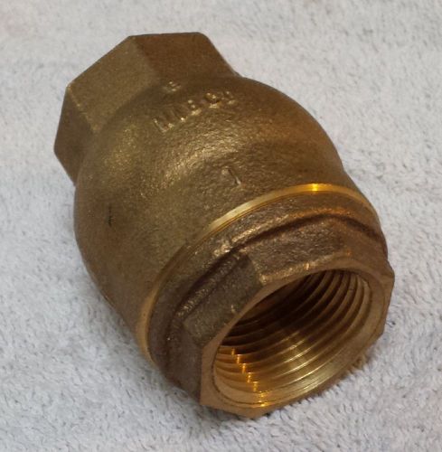 1 inch nibco ips brass spring check valve threaded vertical new for sale