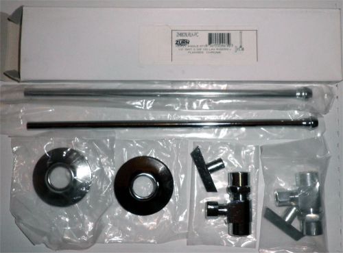 Zurn heavy duty angle stop lavatory supply kit w/loose key 1/2&#034; swt x 3/8 od for sale