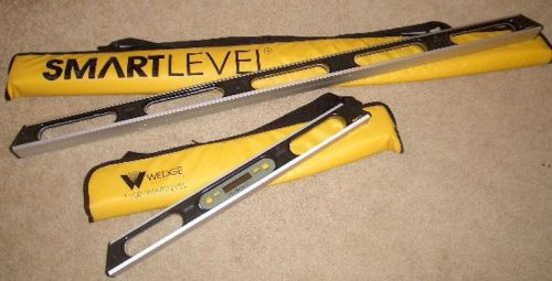 Digital Electronic Levels Smart Levels 24&#034; &amp; 48&#034; Set with Carrying Cases
