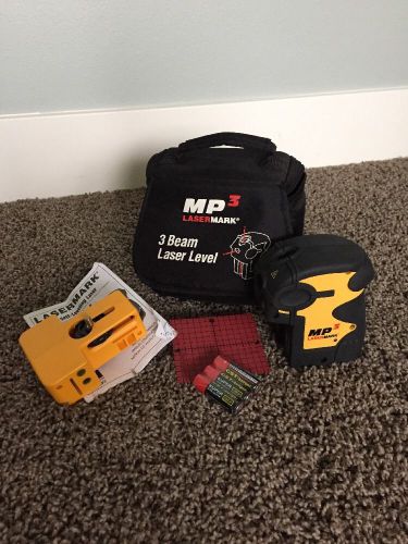 Mp3 lasermark 3 beam laser level,cst/berger. new w/ case for sale