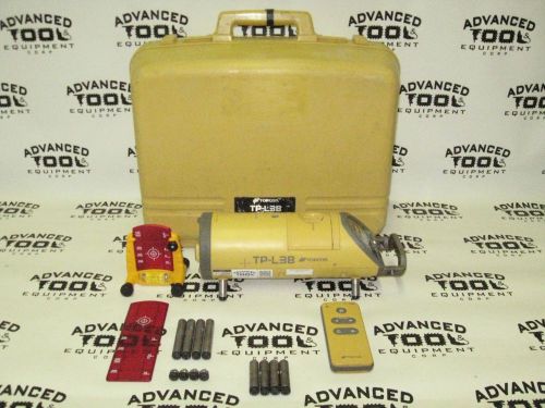 Topcon tp-l3b pipe sewer laser with rc-200 remote &amp; carrying case for sale