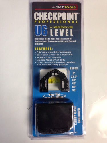 Checkpoint u6 v-groove level with case (black) for sale