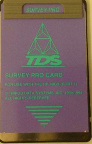 TDS Survey Pro Card for HP 48GX Calculator (Version 6.2)