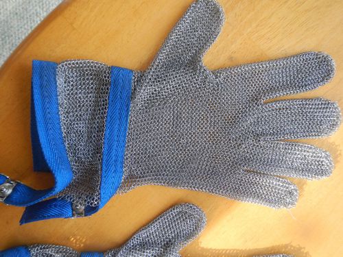 Stainless steel mesh safety glove saf-t-gard model gu-502 size large for sale