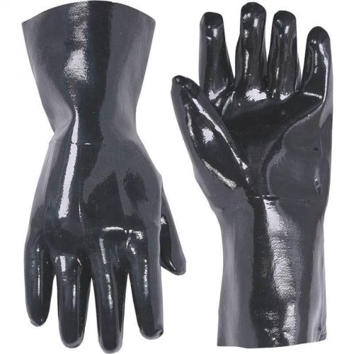 Glv wrk l sngl dipped neo 12in custom leathercraft gloves - rubber / vinyl 2087l for sale