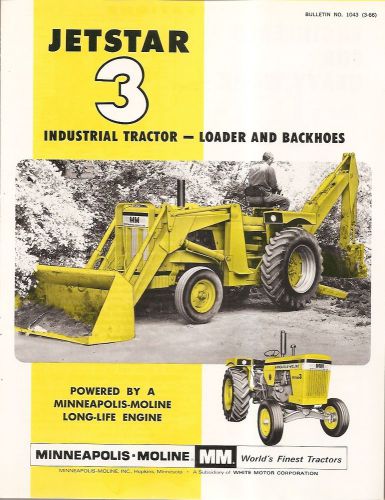 Equipment Brochure - Minneapolis-Moline - Jetstar 3 Tractor Loader c1966 (E1784)