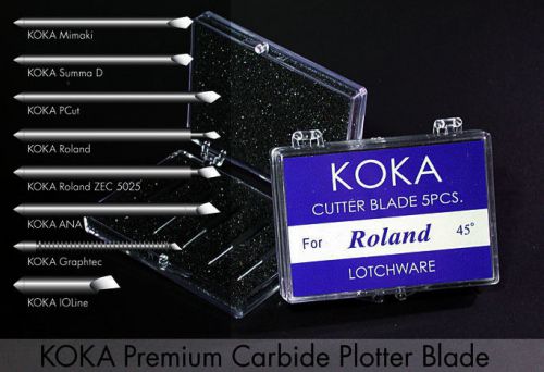 KOKA Premium Plotter Blade 5pcs.  Roland Graphtec Mimaki SignPal Ioline Pcut