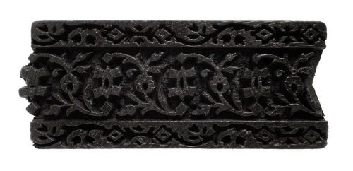 INDIAN HAND CARVED WOODEN TEXTILE STAMP PRINT BLOCK USED FOR PRINTING FABRICS