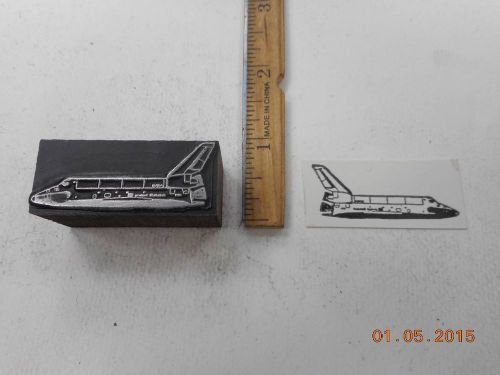 Letterpress Printing Printers Block, Space Shuttle