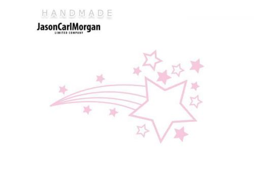 JCM® Iron On Applique Decal, Shooting Star Soft Pink