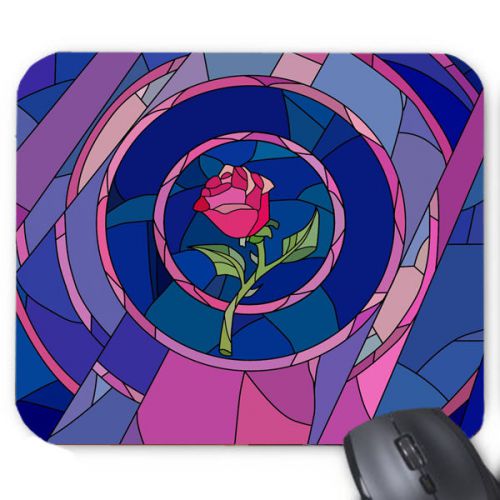 Beauty and the Beast Glasses Logo Game Mouse Pad Mat Mousepad Hot Gift New